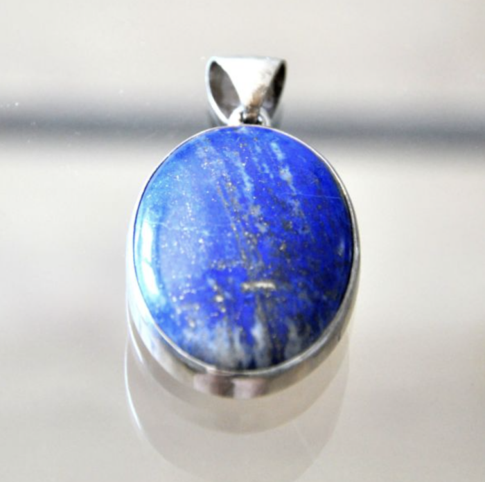 Owalna zawieszka z lapis lasuli - Image 2