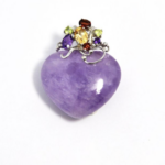 Serduszko z kolorową cyrkonią