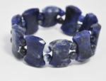 Bransoleta z niebieskich agatów