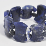 Bransoleta z niebieskich agatów - obrazek 2