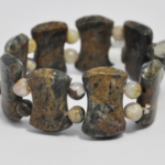 Bransoleta-brązowe agaty