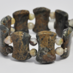 Bransoleta- brązowe agaty