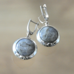 Kolczyki z labradorytem