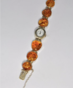 Bursztynowy damski zegarek - obrazek 2