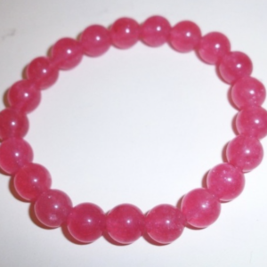 Bransoletka z malinowego agatu