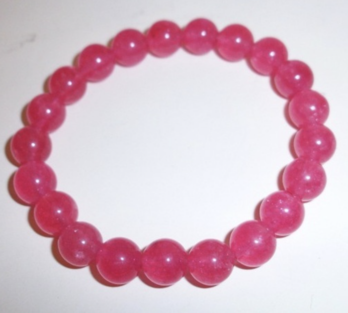 Bransoletka z malinowego agatu - obrazek 1