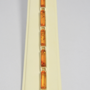 Bransoleta z podłużnym bursztynem