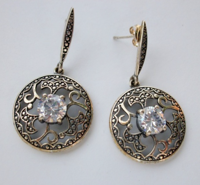 Okrągłe kolczyki - obrazek 1