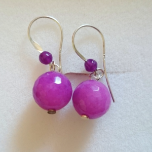 Kolczyki z fasetowanego agatu