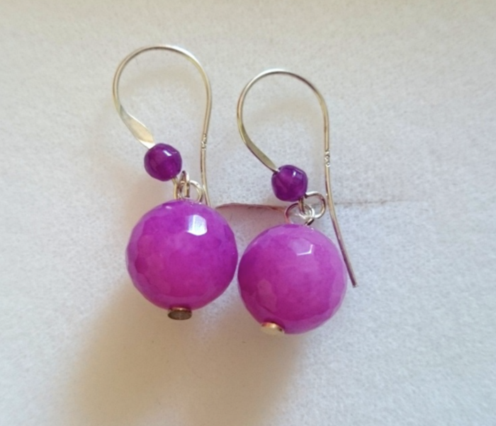 Kolczyki z fasetowanego agatu - Image 1