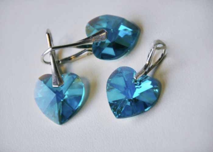 Komplet serc- kryształ Swarovskiego - Image 1