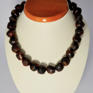 Korale- drzewo afrykańskie i bursztyn