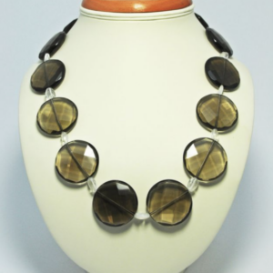 Naszyjnik z kwarcu dymnego