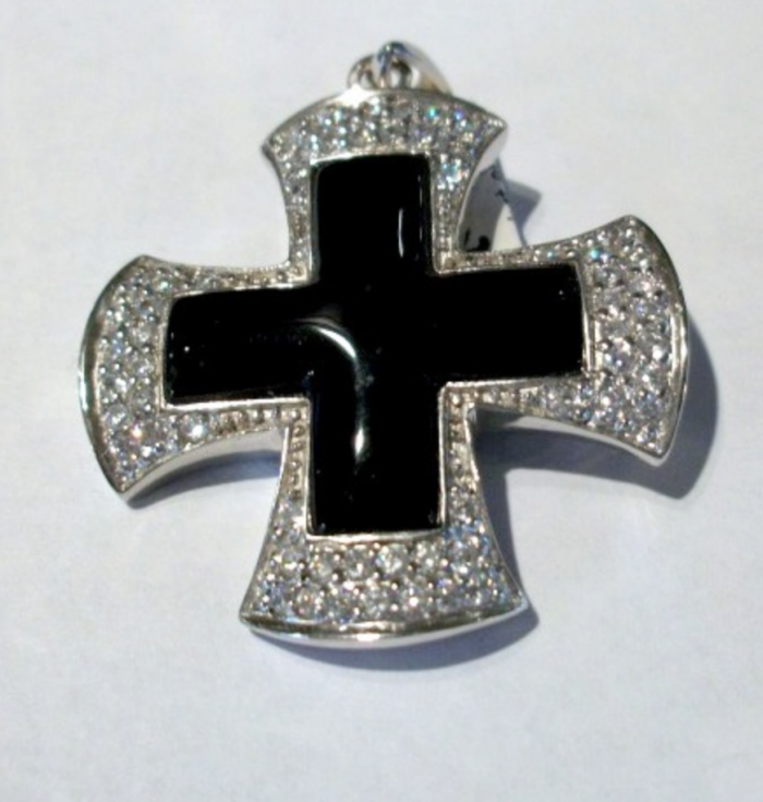 Krzyż z czarnym onyksem - Image 1